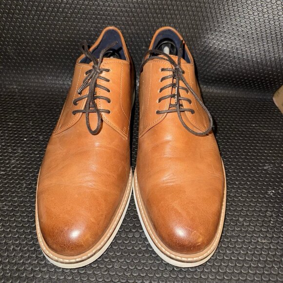 Cole Haan Allister Oxford Plain Toe Brown Leather Casual Shoes Mens Size 13M - Picture 2 of 8